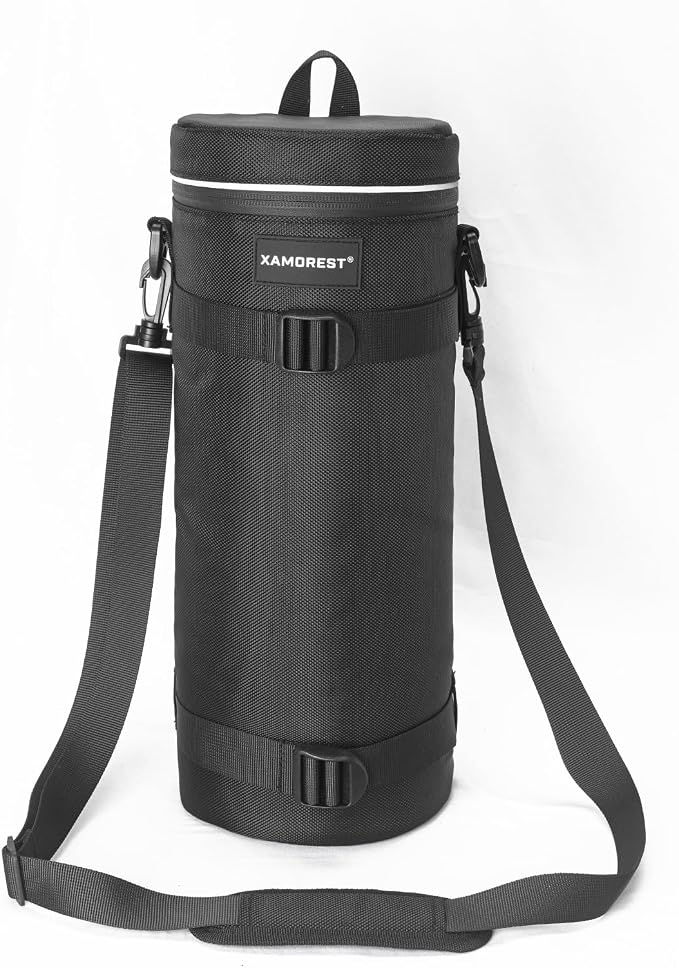 Camera Lens Case Bag for Photographyers, Zipper Waterproof Lens Protective