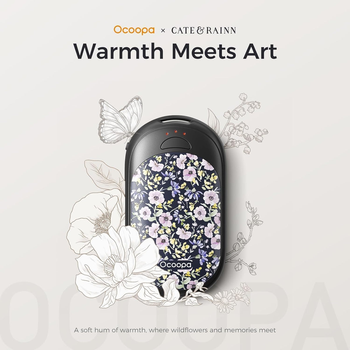 OCOOPA Rechargeable Magnetic Hand Warmers - 3 Heat Settings, Pocket-Sized, Lasts Up to 8 Hours | Perfect for Outdoor Activities