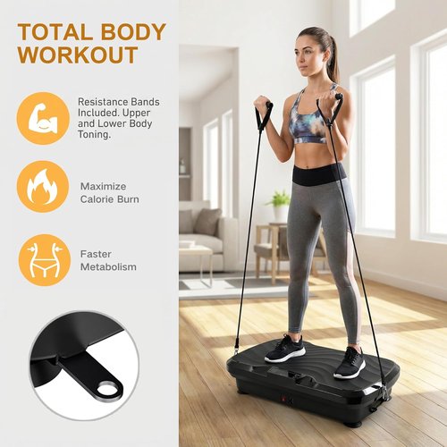 BARWING Vibration Plate - Whole Body Exercise Machine for Weight Loss & Lymphatic Drainage | 300 LBS Capacity
