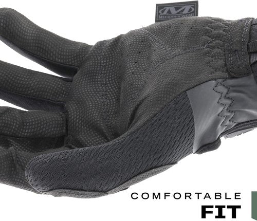 Mechanix Wear Tactical Gloves - High-Dexterity 0.5mm Work Gloves for Airsoft & Utility Use | Black, Medium