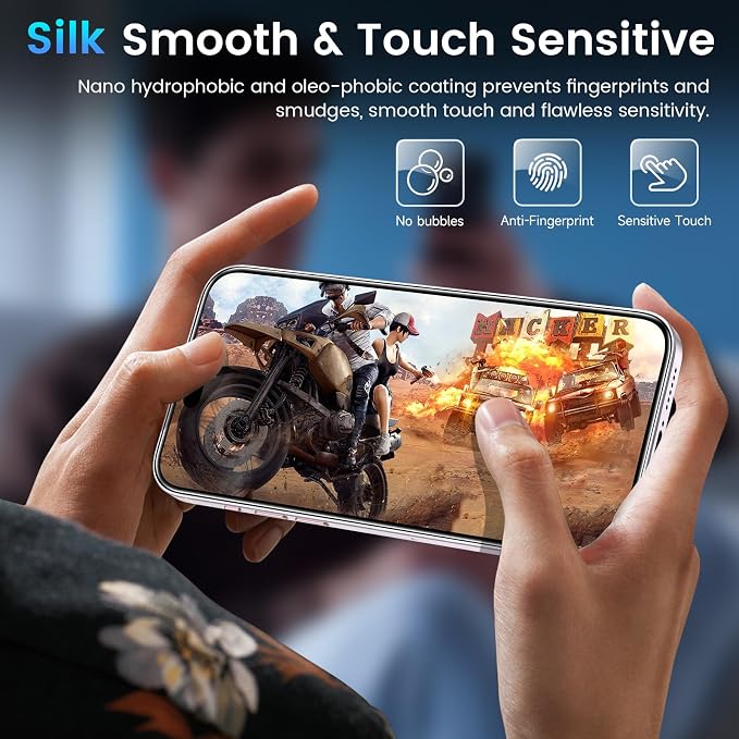 Fotbor Compatible with 3 Pack iPhone 17 Screen Protector With 1 Set Camera Lens
