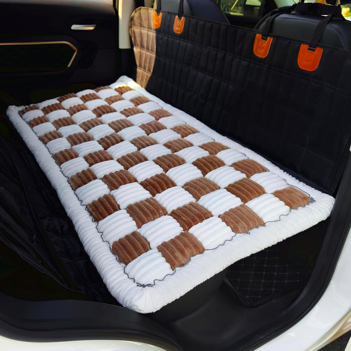 Dog Bed for Car Back Seat, Non-Slip Backseat Pet Mat for Trucks & SUVs