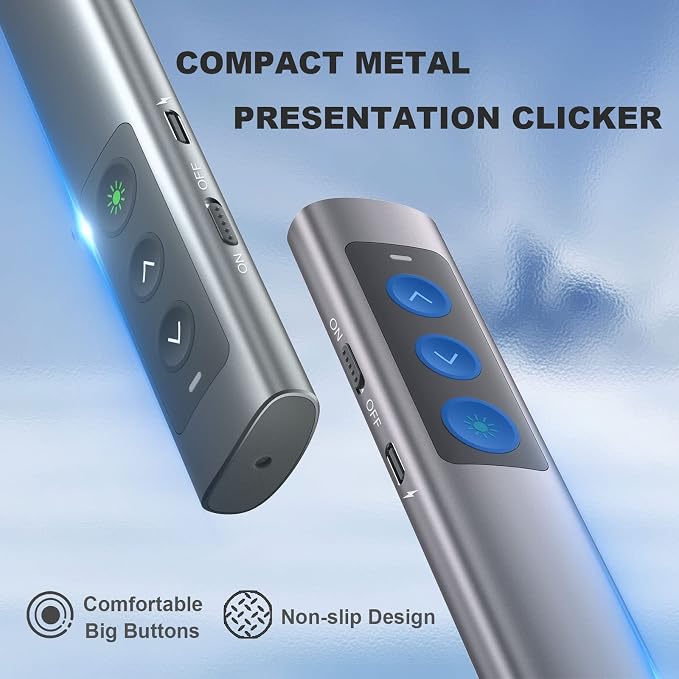 Rechargeable Green Laser Pointer Presentation Clicker