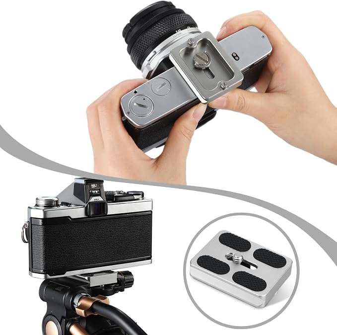 Frienda 2 Pieces Metal Quick Release Plate