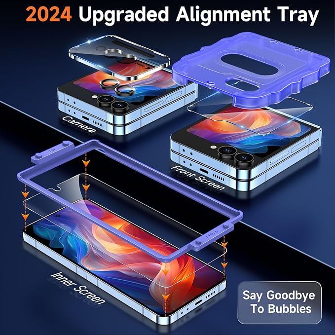 YWXTW EZ Alignment for Samsung Galaxy Z Flip 6/Z Flip 7 FE Screen Protector