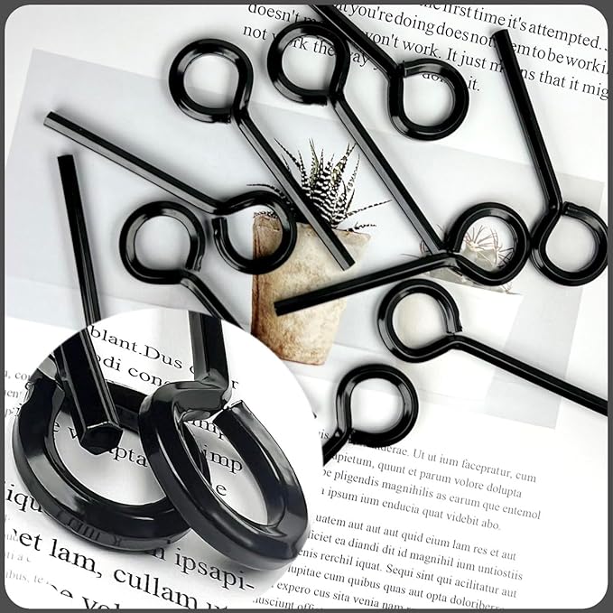 10 Pack 5/32 inch Standard Hex Dogging Key with Full Loop, Black Hex Dogging Key, Allen Key Sets Wrench Fit on Keychain Push Bar Panic Exit Device Key, Solid Metal