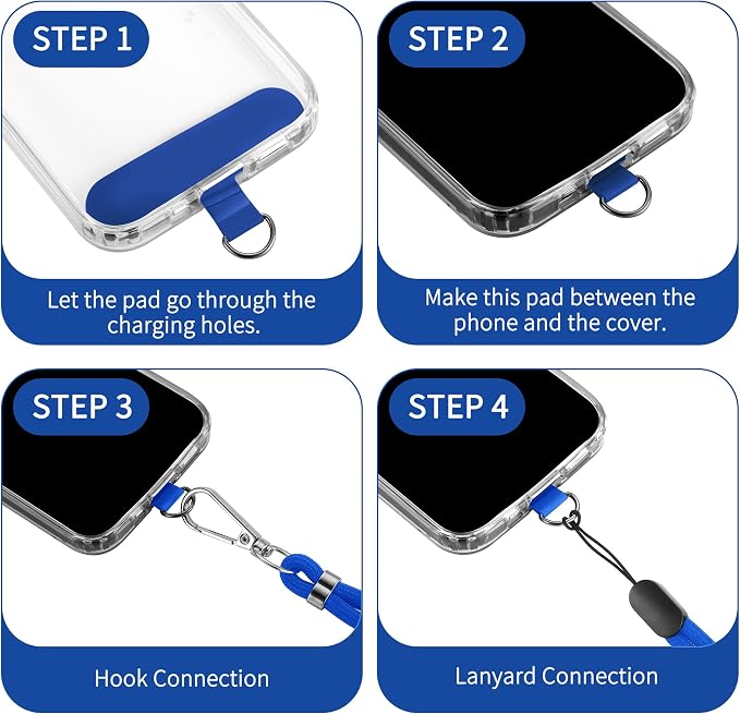 CACOE Phone Lanyard 2 Pcs-1 Pcs Adjustable Neck Strap, Universal Crossbody