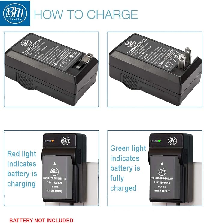 BM Premium EN-EL25 EN-EL25A Battery Charger