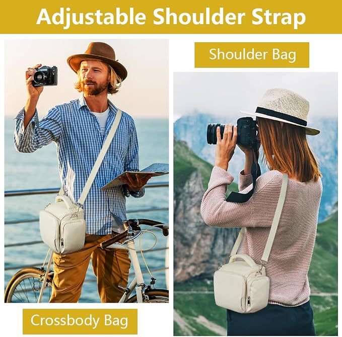 Ainiv DSLR Camera Bag, Waterproof Anti-Shock SLR Camera Case, Large Adjustable