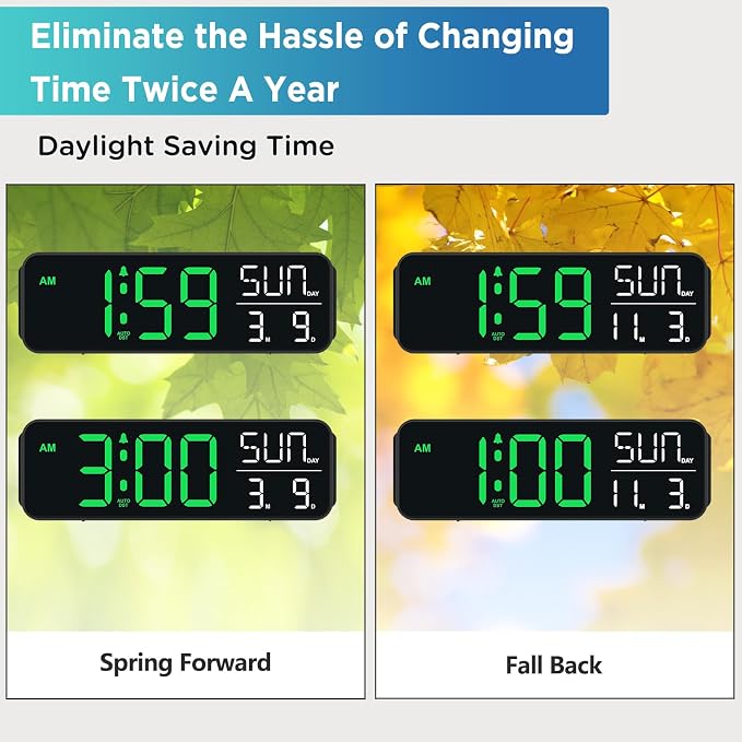 Peakeep Large Display Digital Alarm Clock