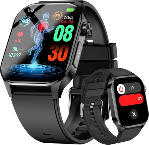Advanced Health Smartwatch - Real-Time Heart Rate & Blood Oxygen Monitoring | Always-On Display for Android & iOS