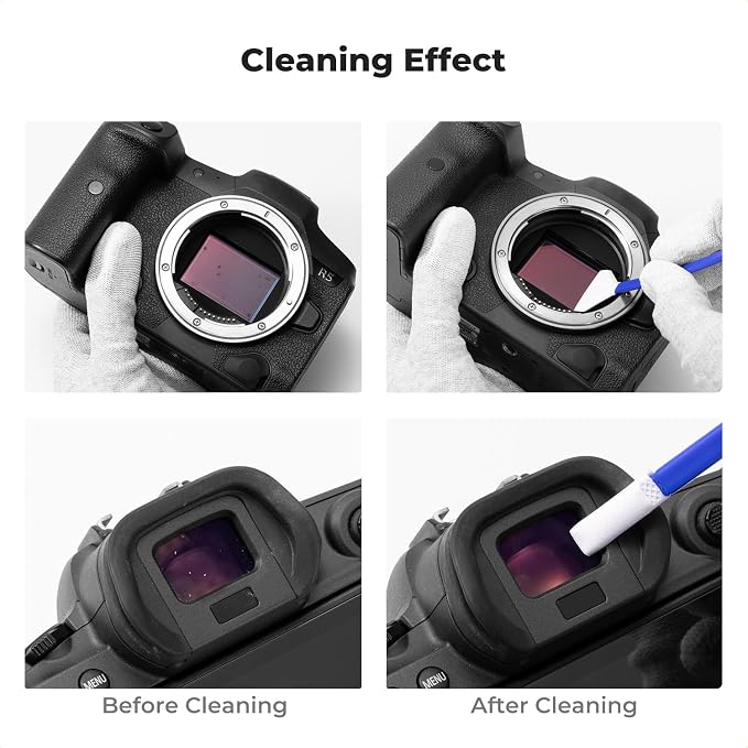 K&F Concept 2-1 24mm Full Frame Sensor Cleaning Swab & Viewfinder Cleaning Swab