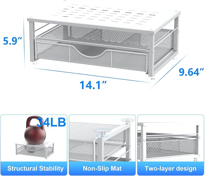 gianotter Computer Monitor Stand Riser, office organizer