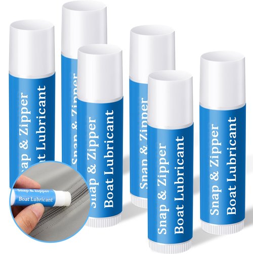 Fiada 12 Pcs Snap and Zipper Lubricant, Wax Marine Lube Maintenance Supplies for Boat Vinyl Panels, Canvas, Bimini, Backpacks, Jackets, Wetsuit, Drysuit