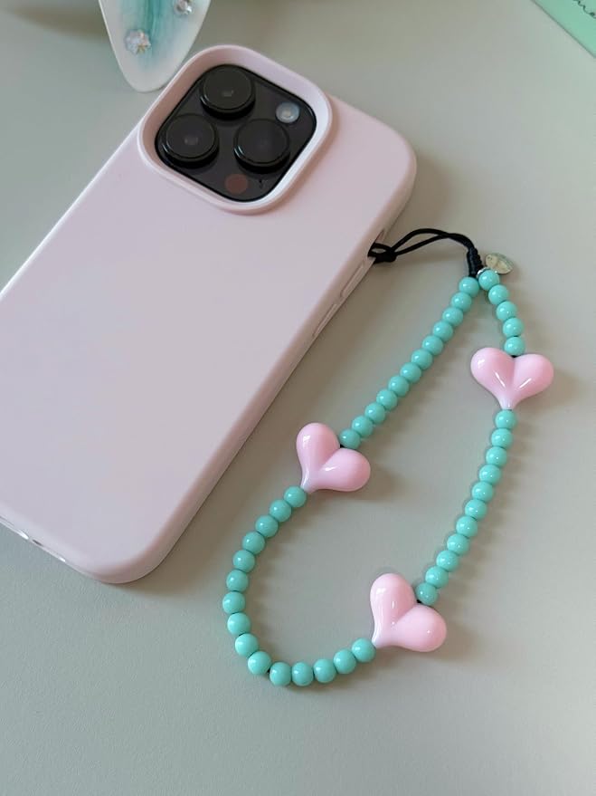 Drawwind Phone Charm Beaded Wristlet Strap Universal Cell Phone Lanyard Cute