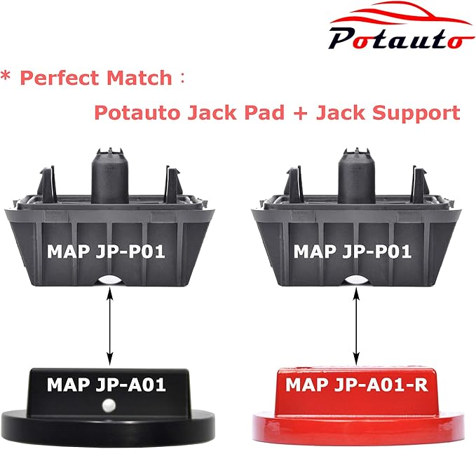 Potauto Upgraded 51717042974 Car Jack Lift Pad Puck Support Compatible with BMW 5 6 7 F01 F0 F02 F06 F07 i03 Series