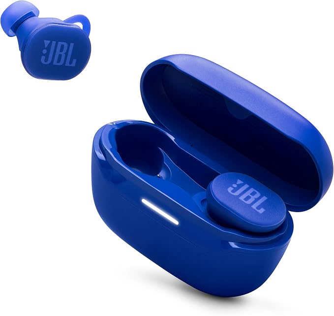 JBL Endurance Race 2 - True Wireless Earbuds - Blue | Waterproof and dustproof, Ergonomic wing enhancer with Twistlock technology, Enhance your work-out with Sports Mode
