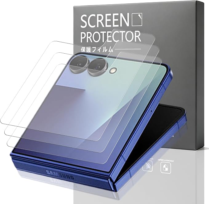 Compatible with Samsung Galaxy Z Flip 7 Back screen protector Tempered Glass 3