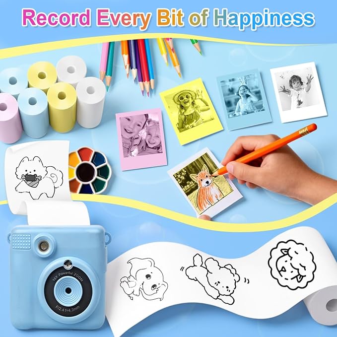 36 Rolls Kids Camera Paper Roll Refill Compatible