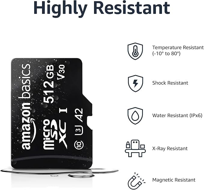 Amazon Basics microSDXC Memory Card