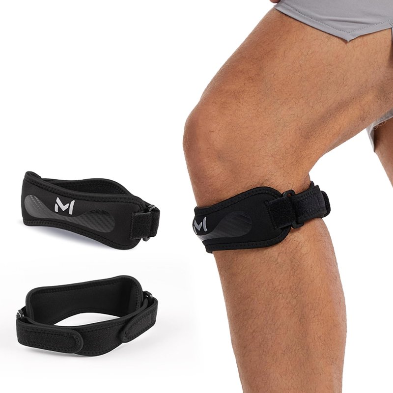 XRUFY Patella Strap (2-Pack) Knee Brace for Men & Women Lightweight, Breathable Support for Running, Hiking, Tennis, Gym Patellar Tendon & IT Band Relief Adjustable Silicone Pad