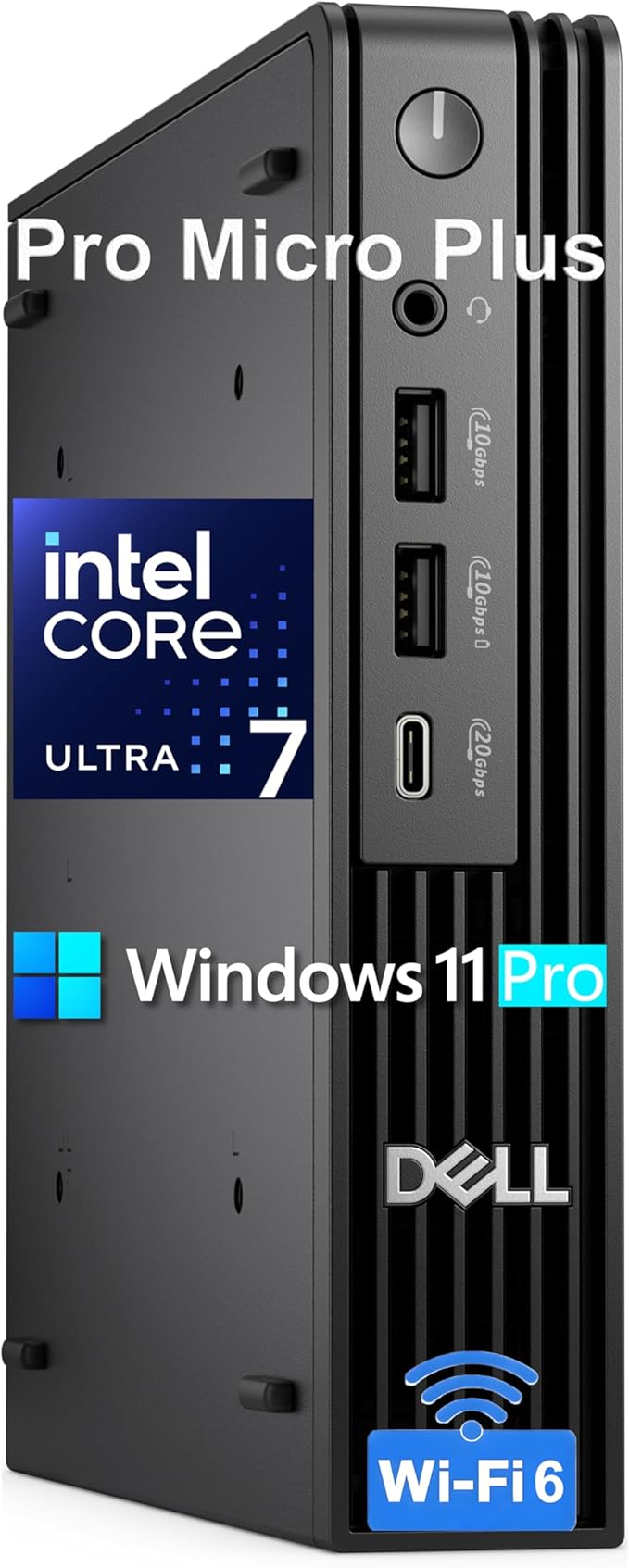 Dell 2026 Pro Plus Mini Computer: Intel Ultra 7 20-Core, 16GB RAM+1TB SSD | 3 DisplayPort, USB-C, WiFi 6, Windows 11 Pro, AI Copilot Micro Desktop Computers for Business & Professionals