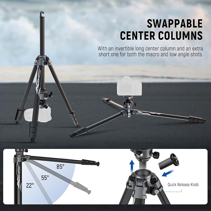 NEEWER LITETRIP LT07 61" Aluminum Travel Tripod