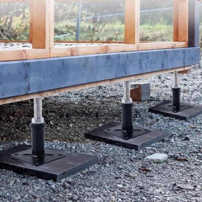 4-Pack Adjustment Floor Jack Post Floor Jack Lift Supports 6-9 Inch Adjustable House Jack,Adjust Supports,Lift Supports,Mini Screw Jack, Floor Straightener,Level Supports