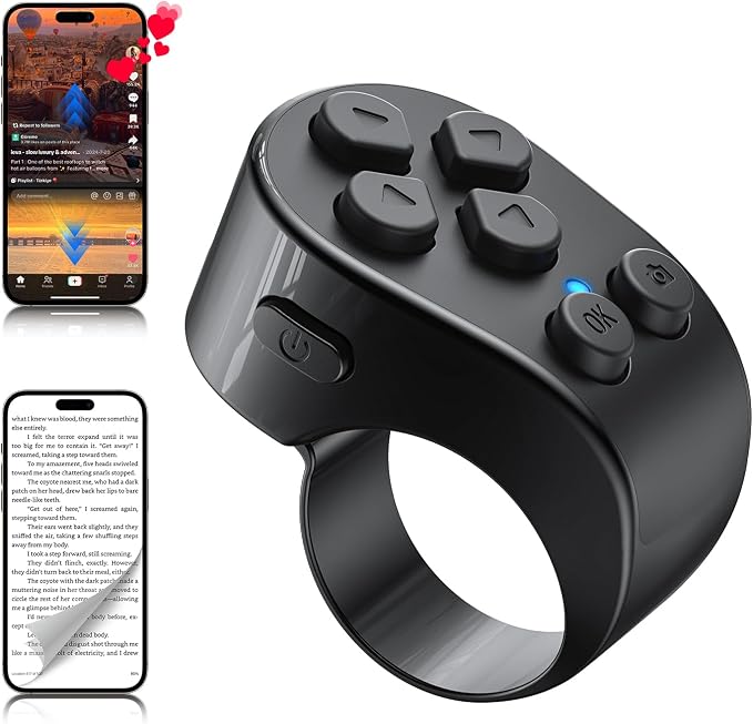 TikTok Scrolling Ring Remote Control, Page Turner