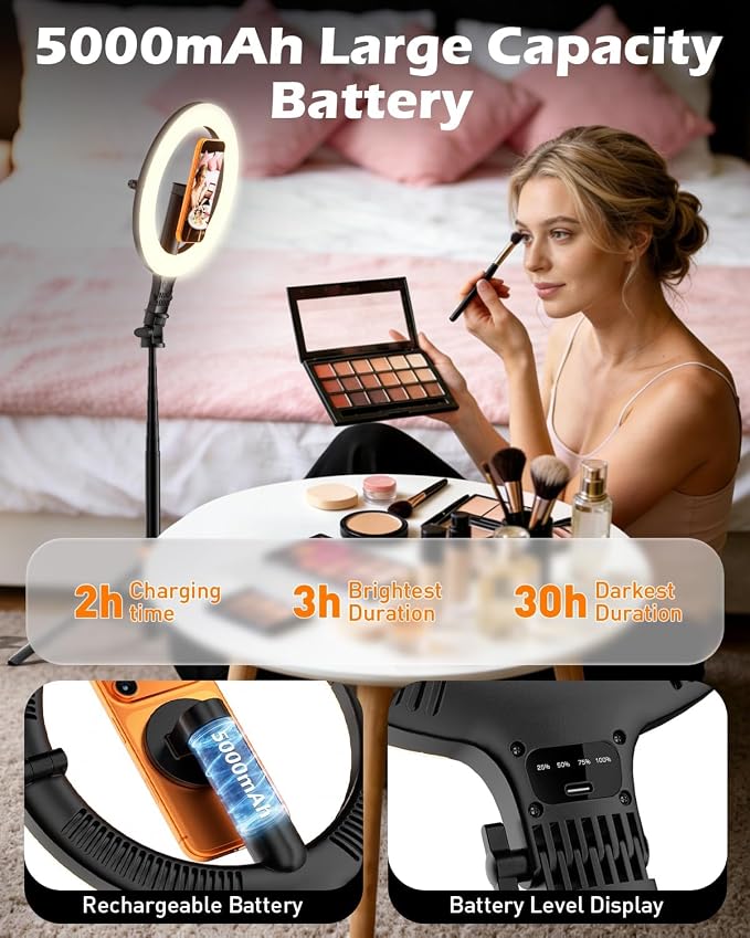 CloudValley 10" Magnetic Ring Light