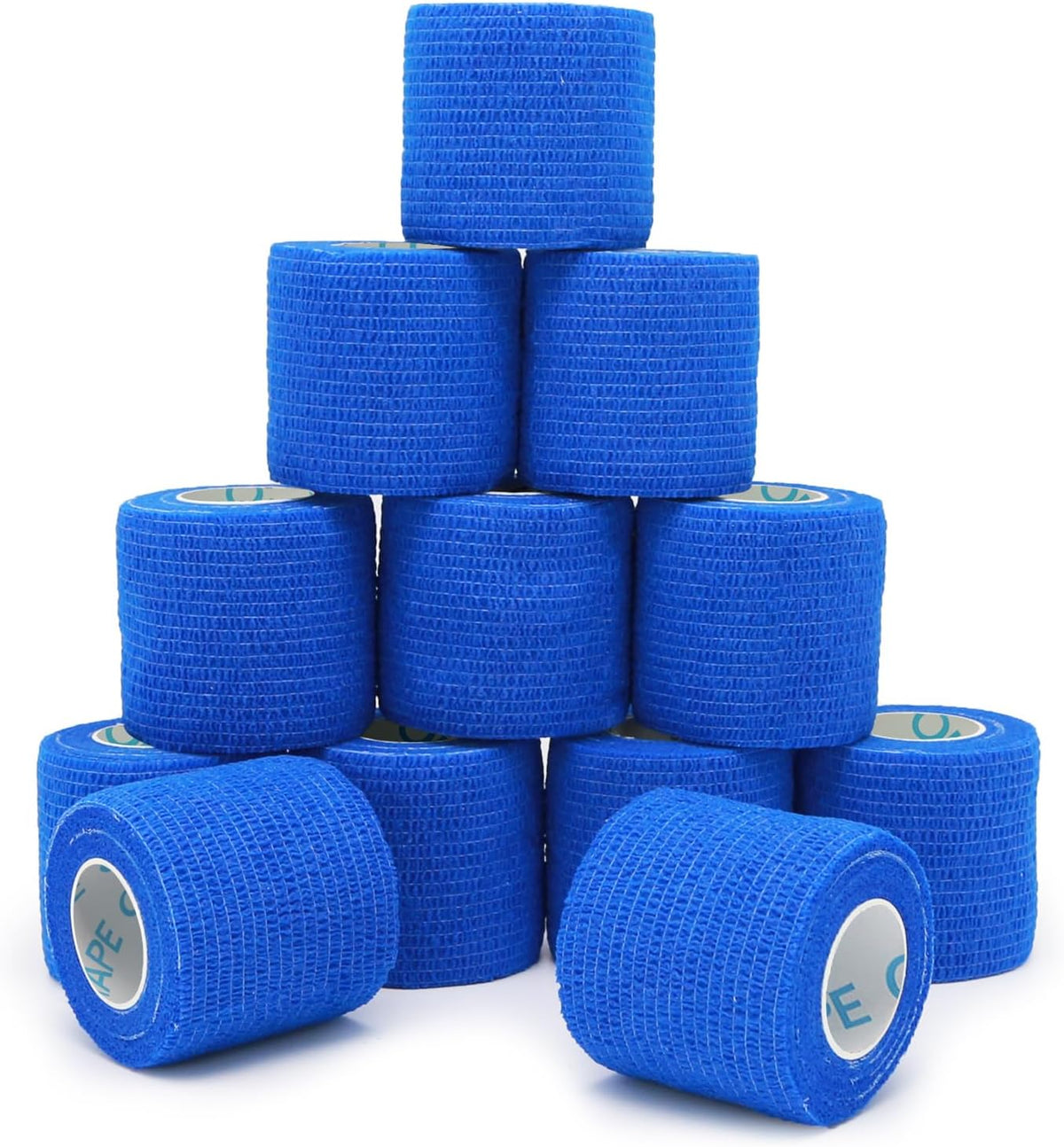 OK TAPE Self-Adhesive Bandage Wrap - Elastic Athletic Tape for Medical Use | 2" x 5 Yards - Blue