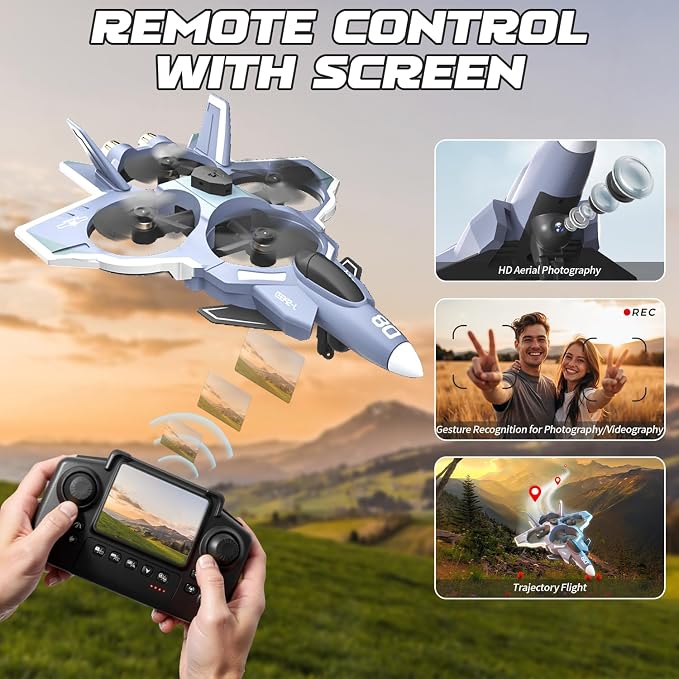 Snugzy RC Plane with Camera Brushless Remote Control with Screen 360° Flip