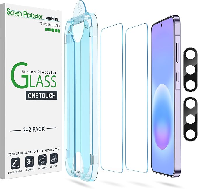 amFilm Auto-Alignment OneTouch for Samsung Galaxy A57 5G 6.7" Screen Protector