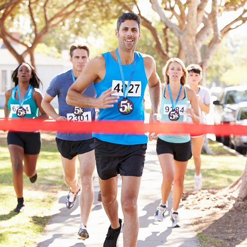 AmazingSpark 60 Pcs 5K Race Award Medals - 2 Inch Rubber Medals for Team Participation & Competitions