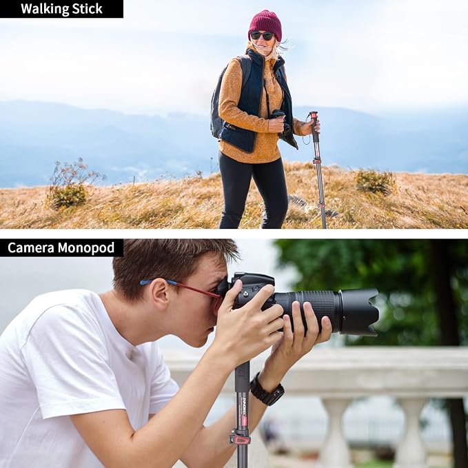 66.9in/170cm Camera Monopod INNOREL VM80A Aluminum Alloy Portable Compact