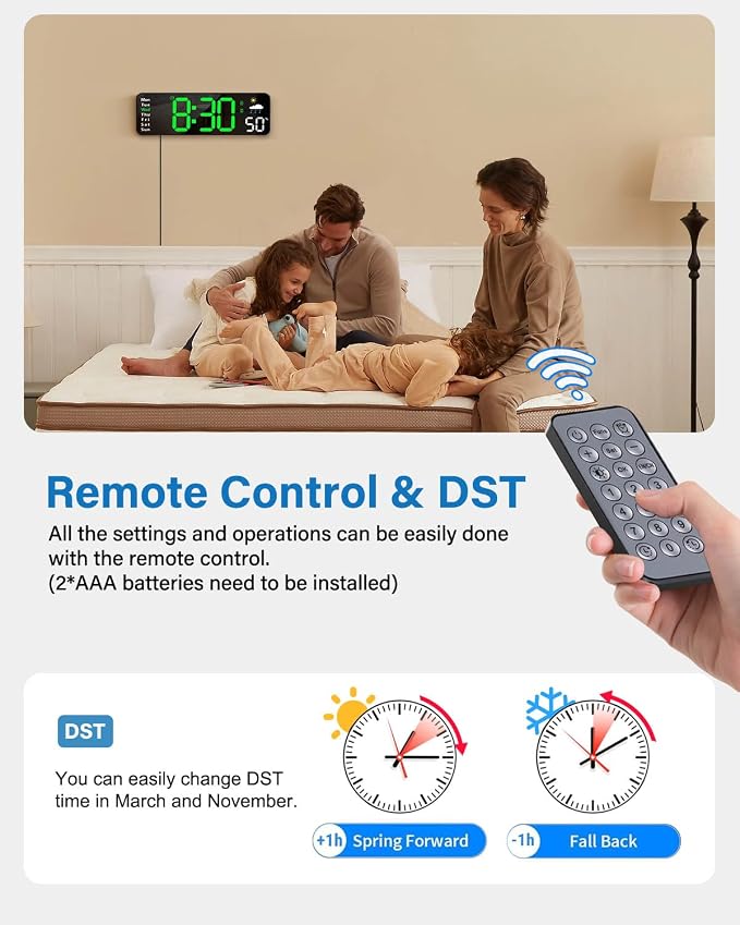 Digital Wall Clock, Digital Clock Large Display