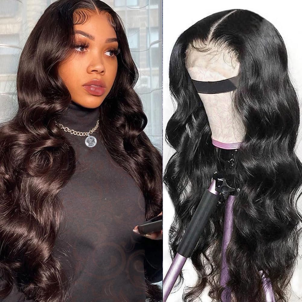 Shefleek 5X5 Hd Body Wave Lace Closure Wigs Human Hair Pre Plucked 5X5 Wigs For Black Women Ready To Wear Glueless Wigs 5X5 Clos