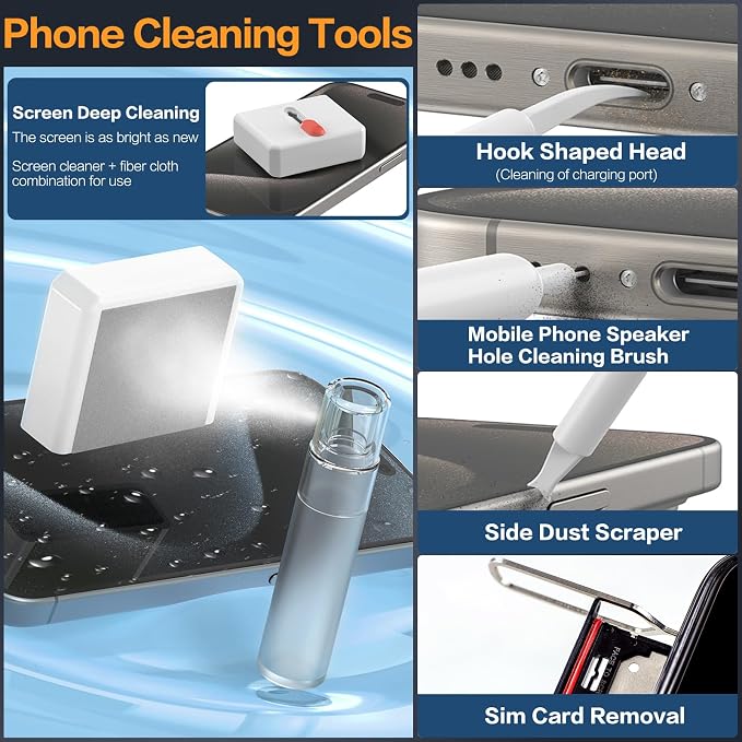 34-in-1 Phone Cleaning Kit, sunoyar Electronics Cleaning Kit
