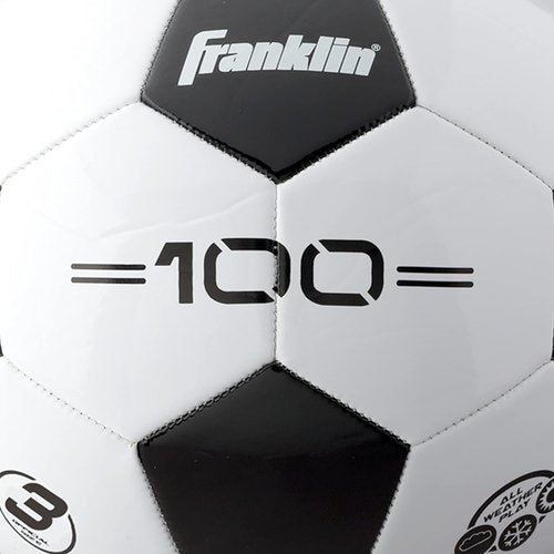 Franklin Sports Soccer Balls - Youth & Adult Sizes 3, 4, 5 | Single & Bulk Packs - Classic Black & White