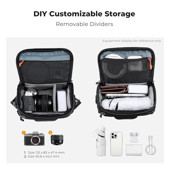 K&F CONCEPT Hardshell Camera Bag, Camera Shoulder Bag