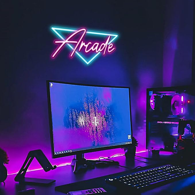 Kavaas Arcade Neon Sign, LED Arcade Signs