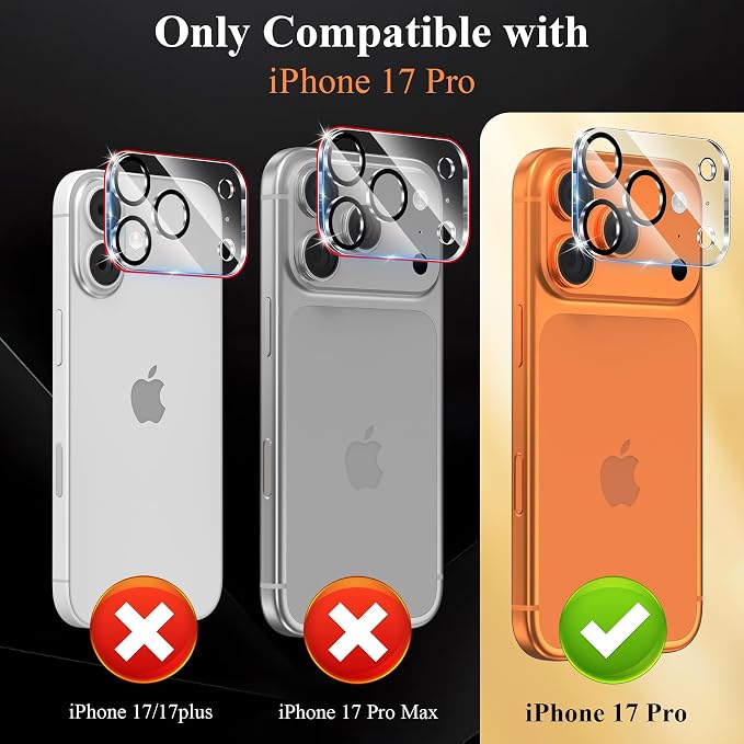4 Pack Camera Lens Screen Protector Compatible