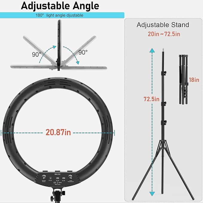 Hagibis 21 inch Ring Light