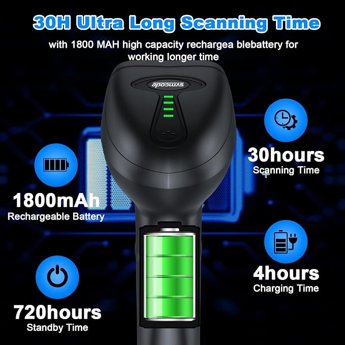Symcode Barcode Scanner Wireless