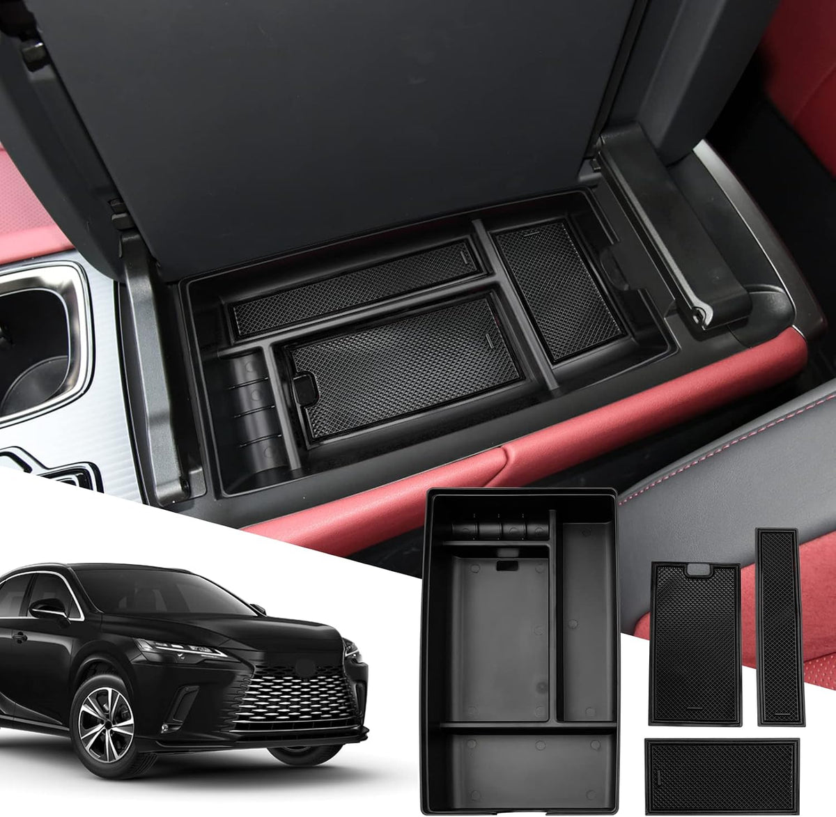 SXCY for 2023 2024 2025 2026 Lexus RX 350 Center Console Organizer