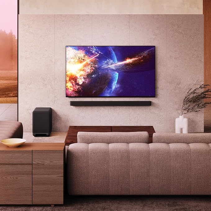 Sony K65XR80 65 Inch IMAX Enhanced Bravia OLED 4K HDR Google TV with an Austere 5S-PS8-US1 V-Series 8-Outlet Power w/Omniport USB (2024)