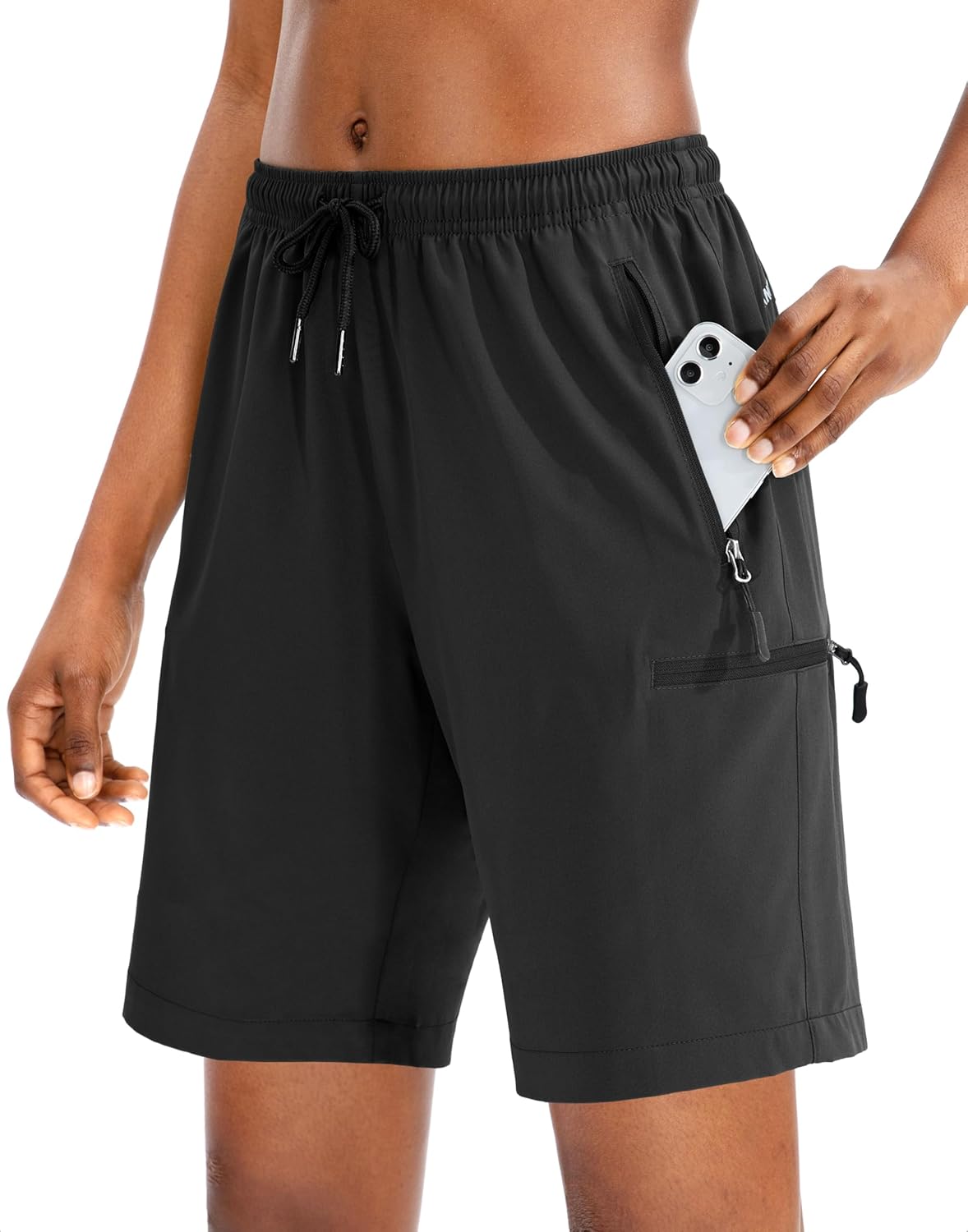 SANTINY Women's Hiking Cargo Shorts - Quick Dry & Lightweight | 5''/7''/9'' Sizes, Zipper Pockets