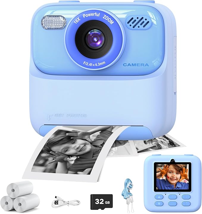 masterbee Kids Camera Instant Print Photo, Birthday Gifts