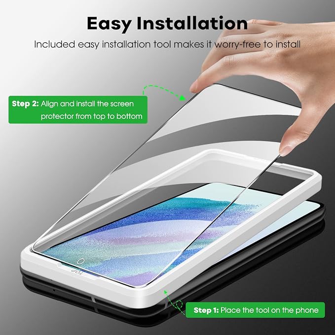 JETech Screen Protector for Samsung Galaxy S21 FE 5G