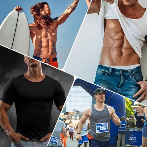 FdcLixuvol 100 Pcs Disposable Nipple Covers for Men Anti Chafing Stick Mens Nipple Tape Nip Patch Nipple-Protector Patches Breathable Nipple-Guard for Runners Sports Gym